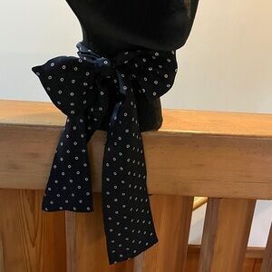 Stylish Black and White Polka Dot Scarf
